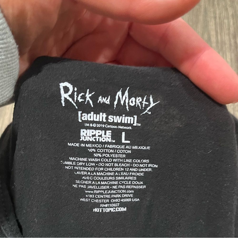 Rick and Morty Wasp Rick Graphic Tank Top Pullover Regular Fit Black Size Large - Picture 4 of 4